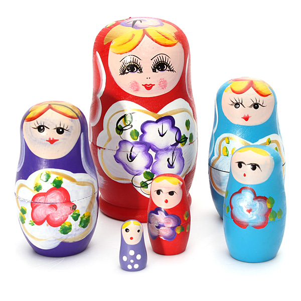 5pcs lovely russian nesting matryoshka wooden doll set hand painted toy decor russian nesting dolls baby toy girl doll 5pcs lovely russian nesting matryoshka wooden doll set hand painted toy decor russian nesting dolls baby toy girl doll