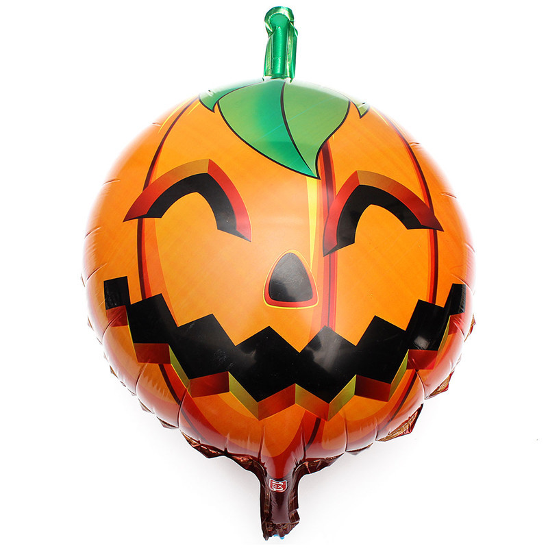 ! new arrival 2015 halloween pumpkin head balloons happy party home decorations props foil balloons whole