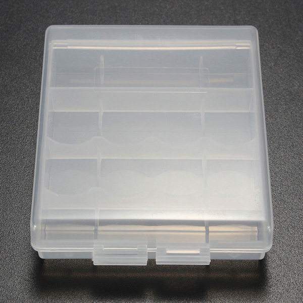 2015 new clear plastic battery box storage case cover holder for 4x aa aaa battery