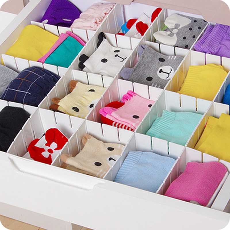 beautiful design convinient diy home grid drawer bins divider classify subarea plastic household necessity torage organizer