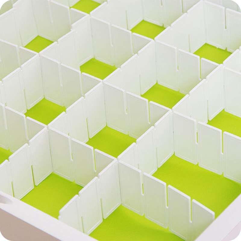 beautiful design convinient diy home grid drawer bins divider classify subarea plastic household necessity torage organizer