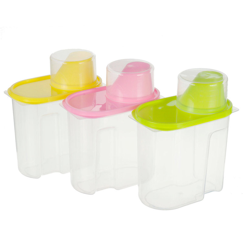 best promotion dry dried food cereal flour storage rice container sealed box 1.8l 3 colors with a measuring cup best promotion dry dried food cereal flour storage rice container sealed box 1.8l 3 colors with a measuring cup