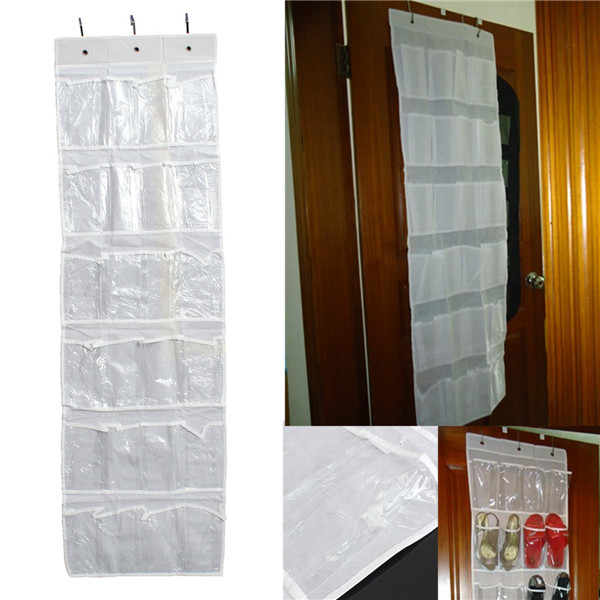 brand new 24 pocket hanging over door holder shoe organizer storage rack wall closet bag