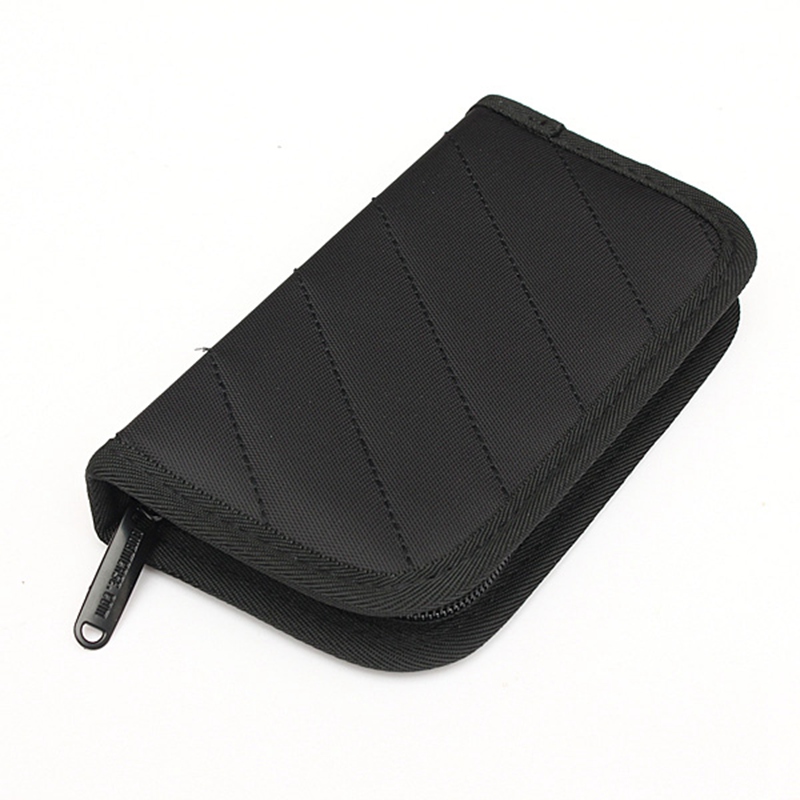 new original portable carry on cable organizer bag case 9pcs usb flash drive case clutch bag purse black colorm 18*10*3cm