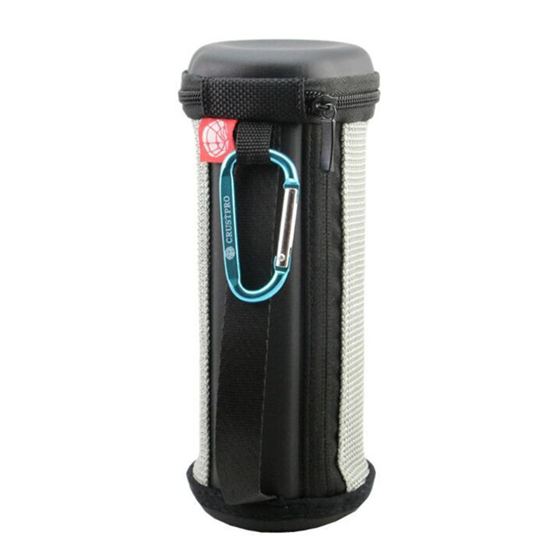 selling carry storage case pouch cover box skin for logitech ue boom bluetooth speaker with carabiner silver 19x8cm