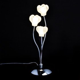 new table light with 3 lights - floral shade (g4 bulb base) new table light with 3 lights - floral shade (g4 bulb base)