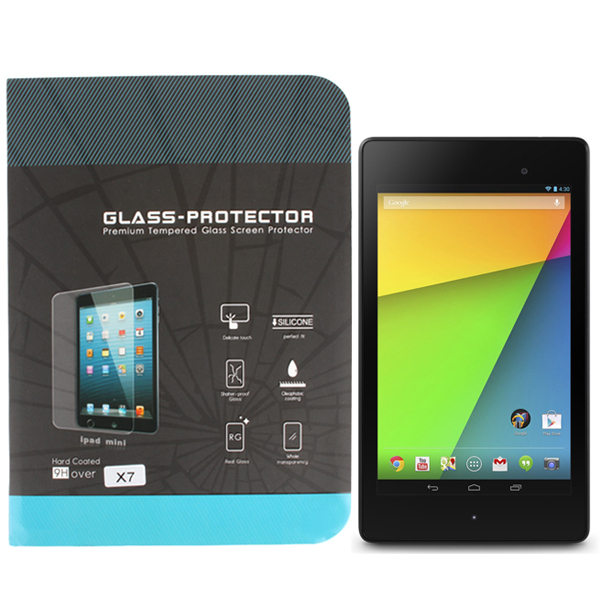anti-scratch glass-m 0.4mm tempered glass tablet screen protector guard anti shatter protective cover for google nexus7