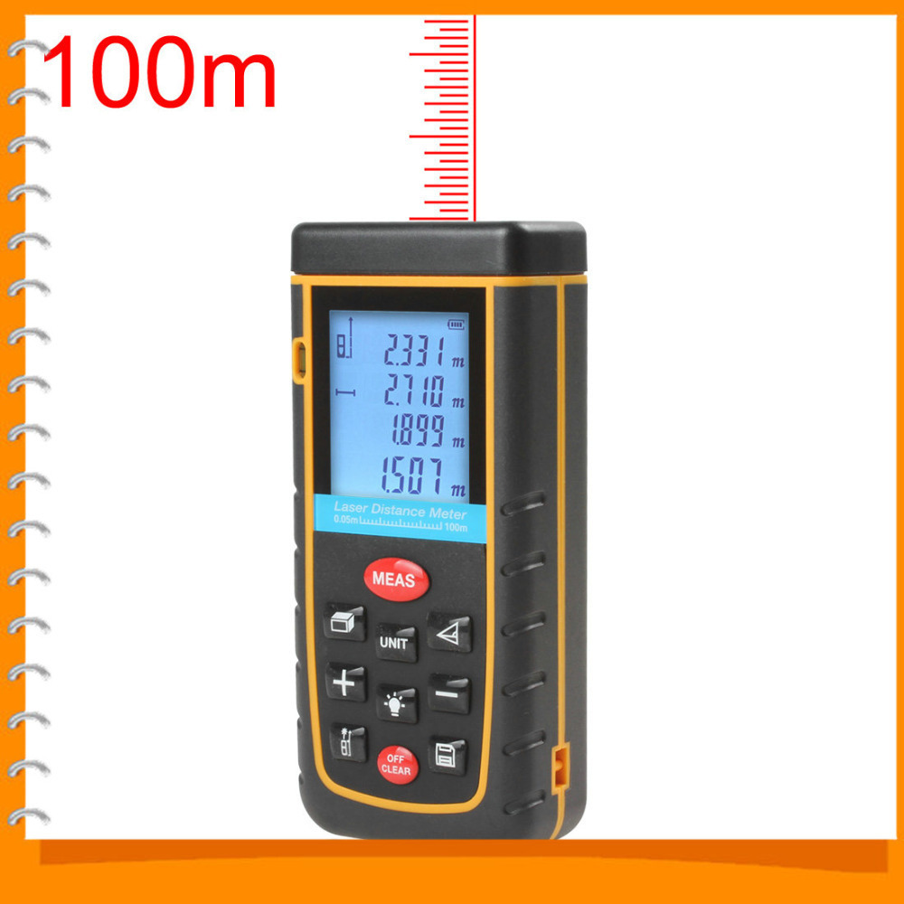 100m handheld laser distance meter measure digital laser range finder m/in/ft bubble level tool laser rangefinder 100m handheld laser distance meter measure digital laser range finder m/in/ft bubble level tool laser rangefinder