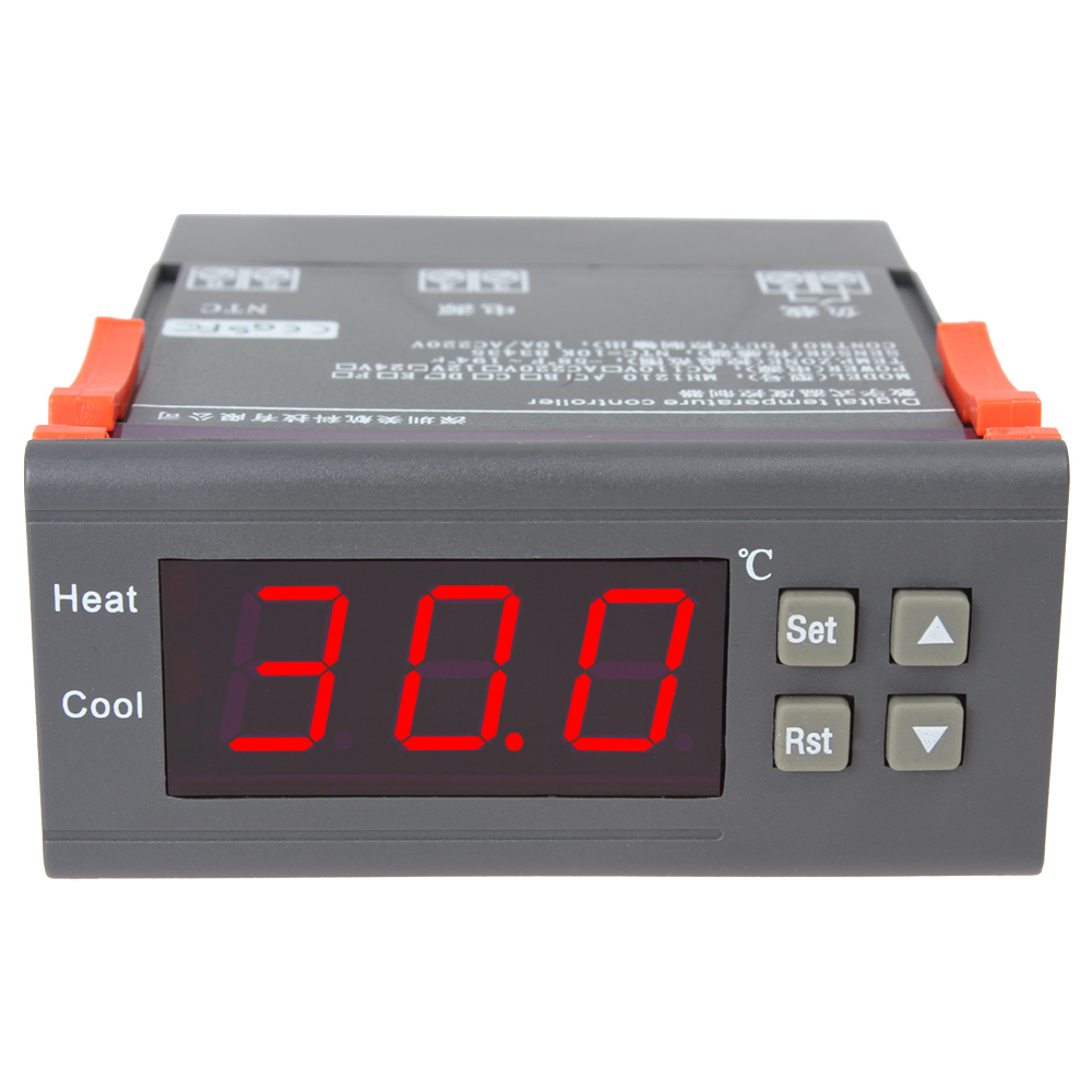 mini dc 12v lcd digital temperature controller thermostat with relay warning function for refrigerator industrial equipments