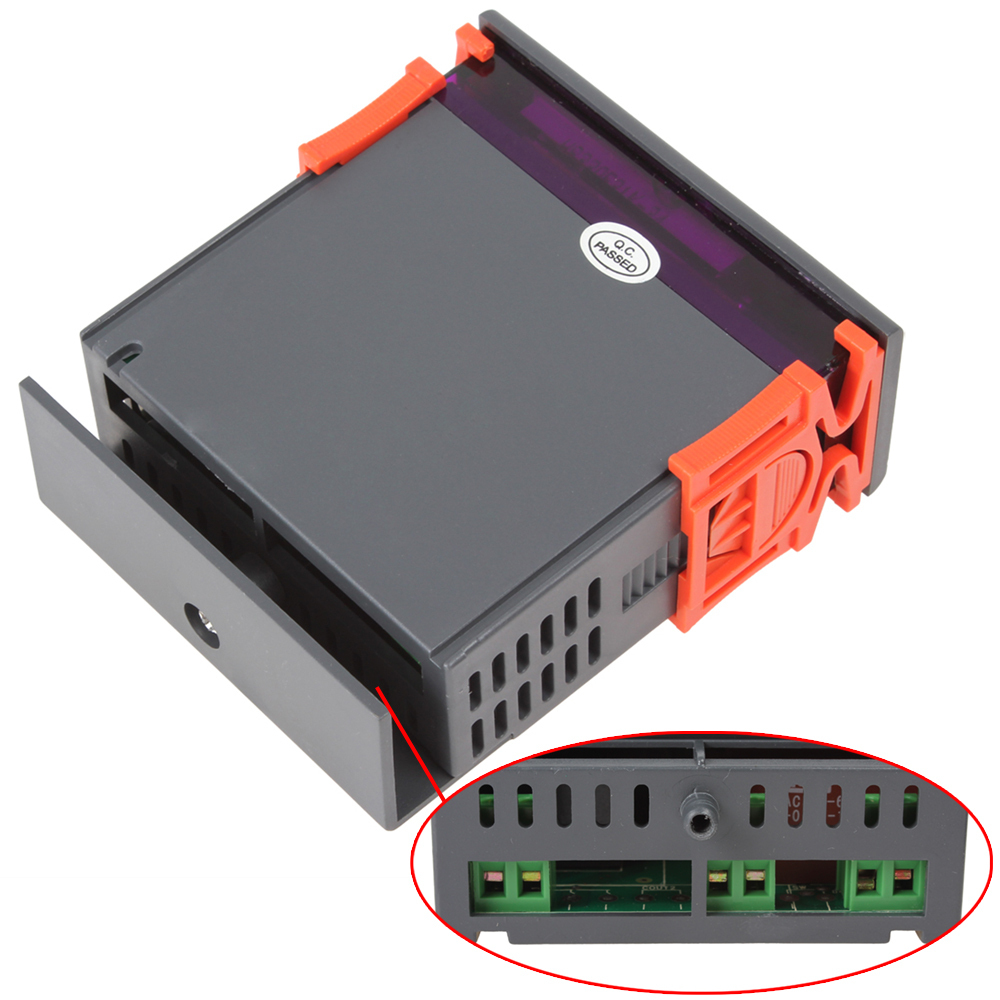 mini dc 12v lcd digital temperature controller thermostat with relay warning function for refrigerator industrial equipments