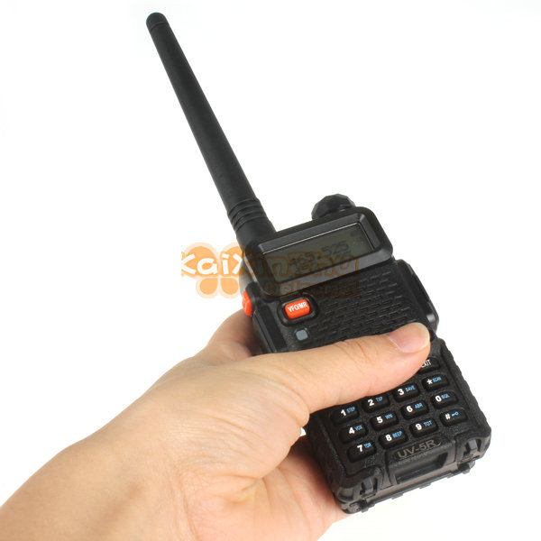 2pcs! baofeng uv-5r walkie talkie dual band transceiver 136-174mhz & 400-480mhz two way radio with 1800mah battery