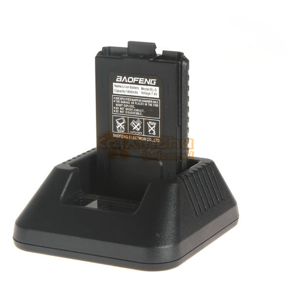 2pcs! baofeng uv-5r walkie talkie dual band transceiver 136-174mhz & 400-480mhz two way radio with 1800mah battery