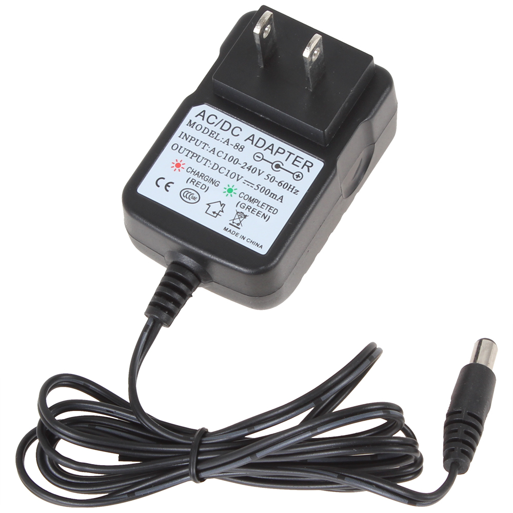 2pcs! ua / us / eu universal power charger adapter 10v output 500ma ac / dc for two way radio walkie talkie charger