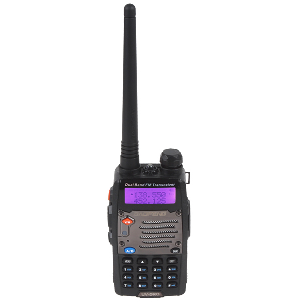 baofeng uv-5ro 2 two way radio handheld transceiver vhf 136-174mhz + uhf 400-520mhz dual band walkie talkie with 1800mah battery