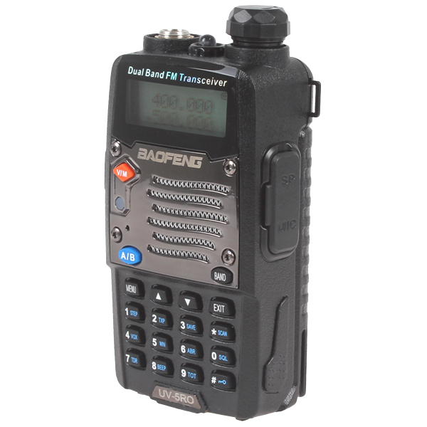 baofeng uv-5ro 2 two way radio handheld transceiver vhf 136-174mhz + uhf 400-520mhz dual band walkie talkie with 1800mah battery
