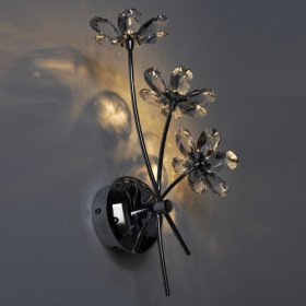 new egypt imported crystal wall light with 3 lights - bouquet design