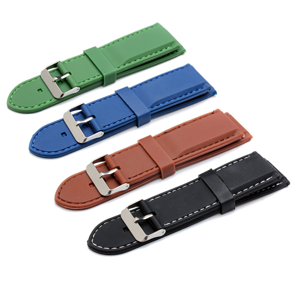 new 22mm 24mm 26mm rubber men women mental wrist watch band new 22mm 24mm 26mm rubber men women mental wrist watch band