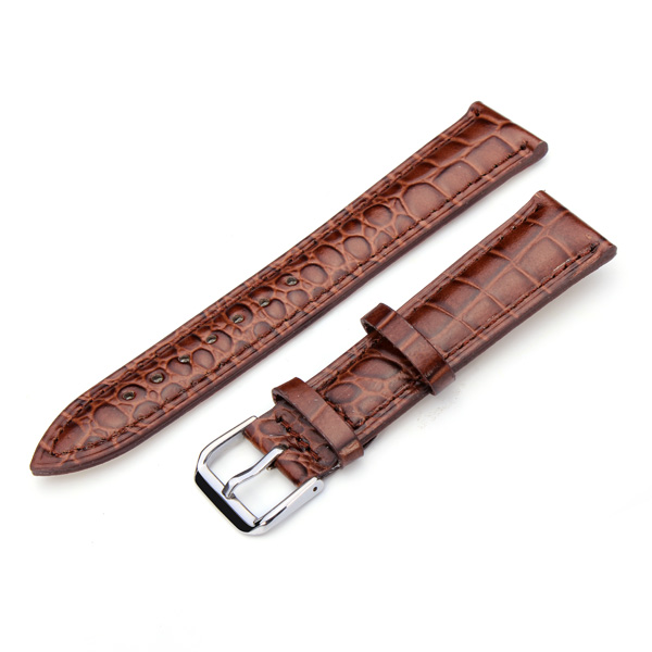 20mm black brown pu leather men women mental wrist watch band 20mm black brown pu leather men women mental wrist watch band