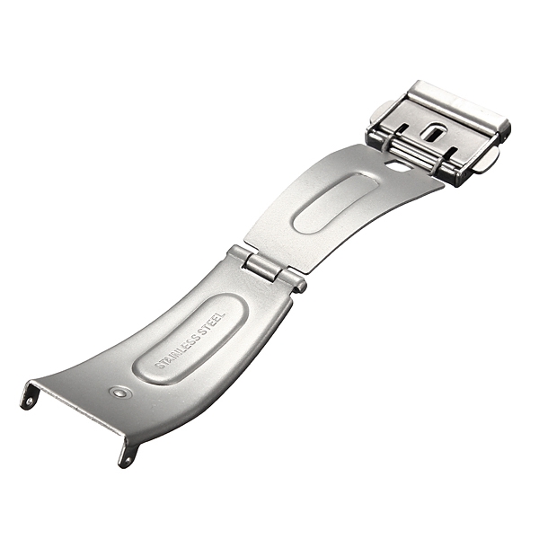 brand new 16-24mm watch band strap stainless steel push button deployment clasp buckle quartz watch