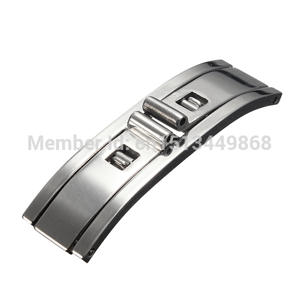 brand new watch band stainless steel hidden butterfly deployment clasp buckle 4/5/6mm