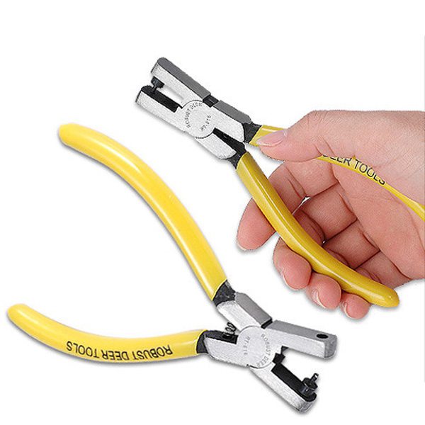 brand new yellow watch band strap link belt hole punch plier eyelet leather hand repair tool excellent quality