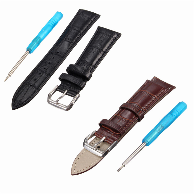 crocodile pattern genuine leather classic buckle watch bands for apple watch 38mm alligator pattern watchband strap