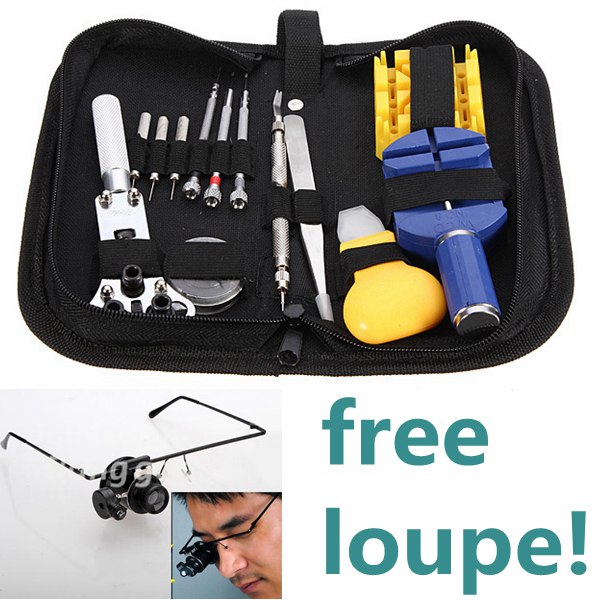 excellent quality 13pcs case opener link spring bar remover tweezer+20x magnifier magnifying glass loupe led eyeglasses excellent quality 13pcs case opener link spring bar remover tweezer+20x magnifier magnifying glass loupe led eyeglasses