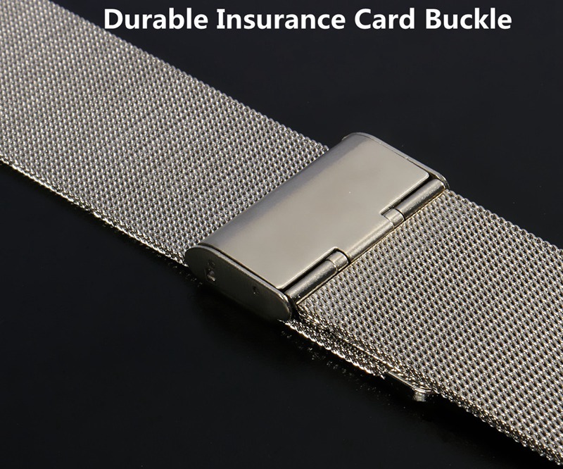 new arrival modern design buckle milanese woven stainless steel watch bands strap for apple watch 42mm
