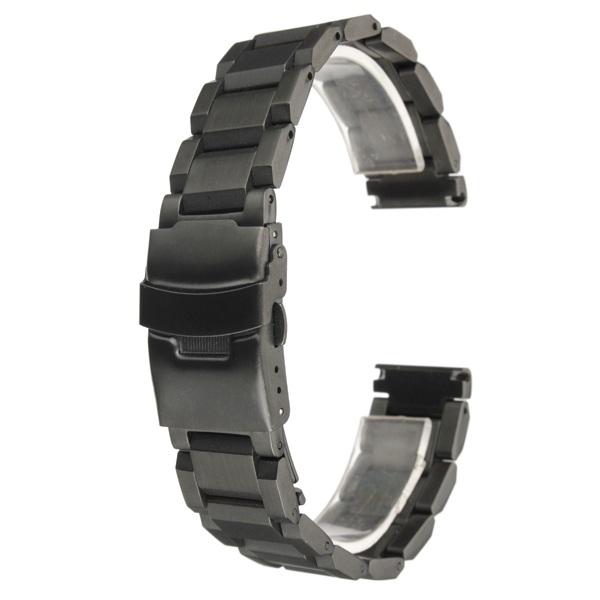 new arrvial!!! 18mm heavy brushed watch bracelet stainless steel band double flip lock buckle best promotion