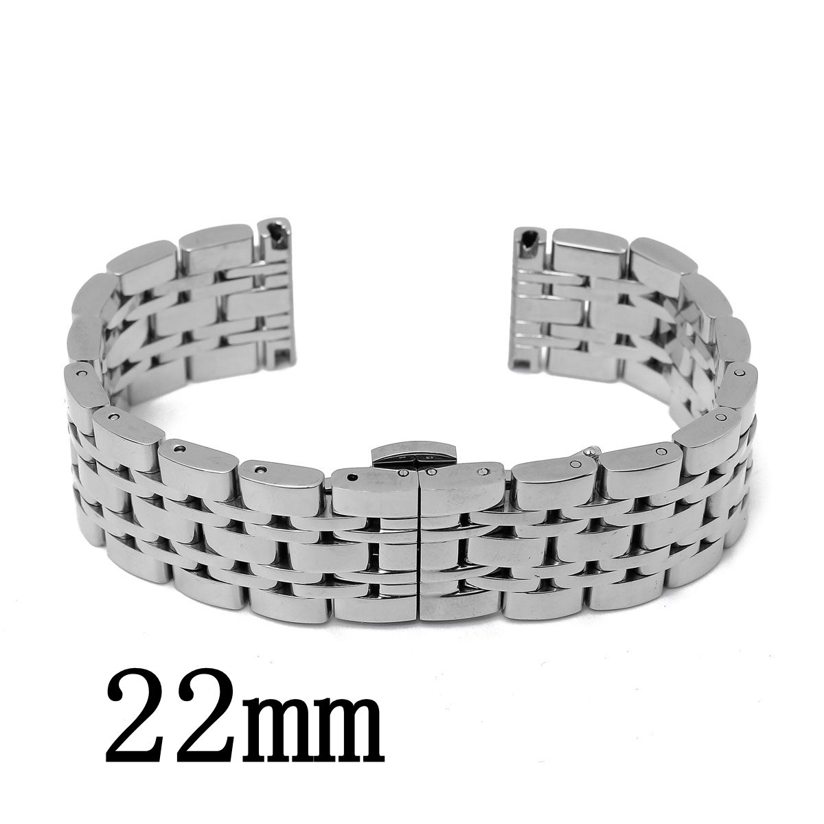 new arrvial! 22mm black gold sliver stainless steel wrist watch strap band push button straight end bracelet excellent quality new arrvial! 22mm black gold sliver stainless steel wrist watch strap band push button straight end bracelet excellent quality