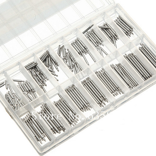 new arrvial!!! 270pcs 8-25mm stainless steel watch band strap link spring bar pin repair parts watchmaker tool kit set