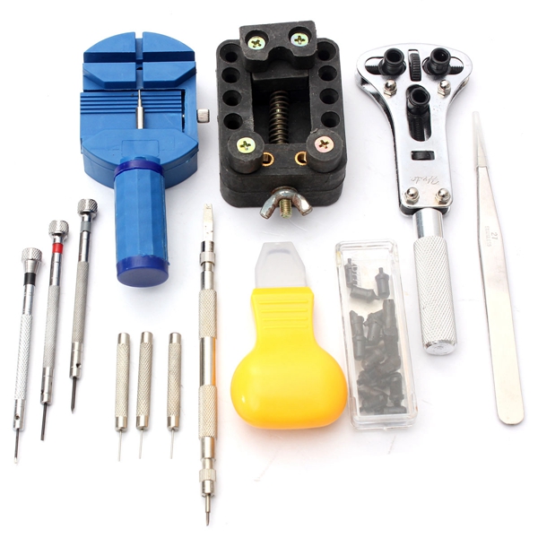 new arrvial!!! 30pcs watch tool set watch repair tools kit watch tools watchmakers professional set with leather sheath