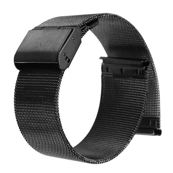new arrvial!!!black 18mm 20mm 22mm 24mm stainless steel mesh bracelet strap replacement wrist watch band
