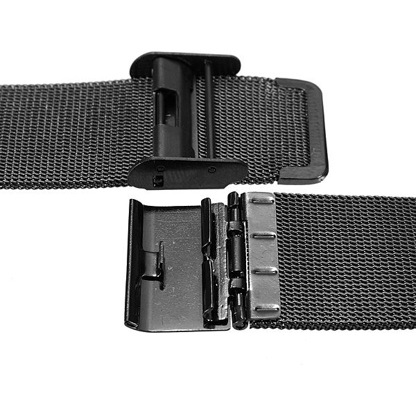 new arrvial!!!black 18mm 20mm 22mm 24mm stainless steel mesh bracelet strap replacement wrist watch band
