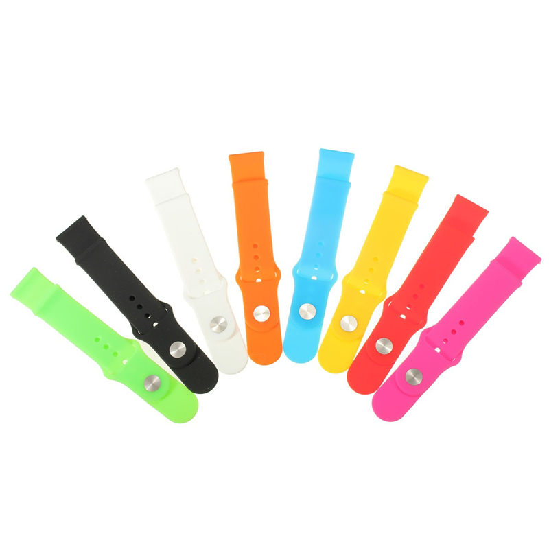 selling 21mm silicone watch bands strap bracelet fitness replacement for pebble time/time steel 8color