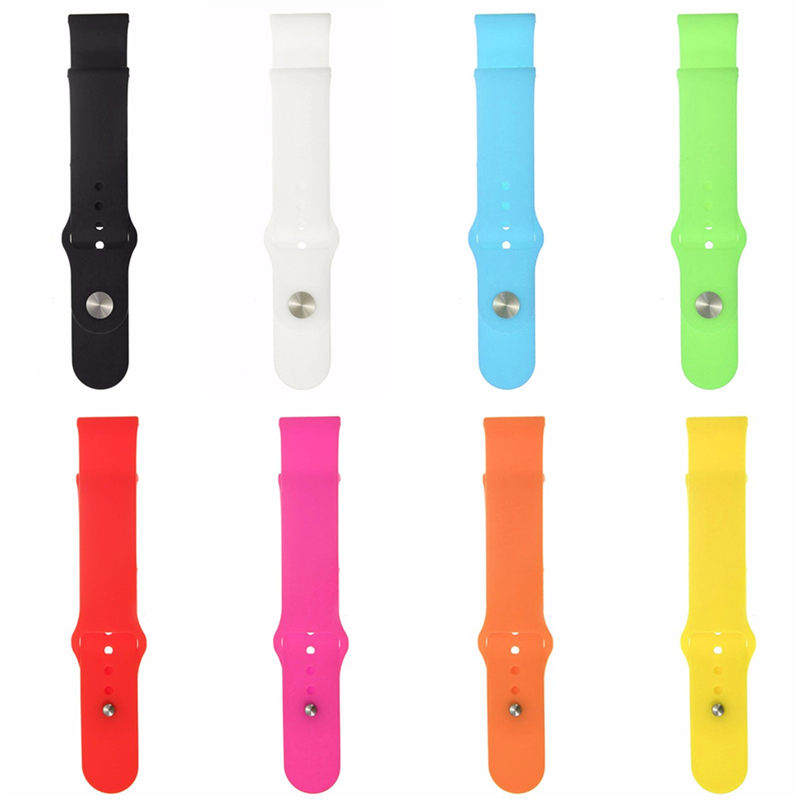 selling 21mm silicone watch bands strap bracelet fitness replacement for pebble time/time steel 8color
